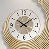 Relógios de parede quadro artesanato movimentado de ouro silencioso preciso de luxo vintage grande regulação de parede decoração de casa zegar