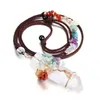 H￤nge halsband h￤nge halsband jovivi 7 chakra ￤delsten helande kristaller tr￤d av liv halsbandtr￥d inslagna naturlig klar kvart ot2vr