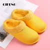 Slippers Winter Female Large Size Warm Fluffy Soft Slides Women Fur Flat Indoor Waterproof Home Furry Cotton Shoes Mens Red 221103