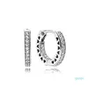 Hoop Huggie Heart Hoop Серьги Оригинальная коробка для Pandora 925 стерлингового стерлинга маленькое ушное кольцо женщины мужская серьга226o доставка 202 DHVDC