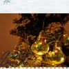 Fashion 4-Meter LED Lights String Christmas Tree Pine Needles Red Fruit Light Room Decorative Battery Factory Direct Sales Home Festive Supplies