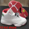2022 Baby Jumpman 13 Ni￱os Zapatos de baloncesto Juveniles Atl￩tica 13s Lucky Green Obtiene juego Chicago Sports Shoe For Boy Girls Shoes White