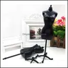 Mannequin 4pcs2 blackadd2 whitefemale mannequin f￶r docka/monster/bjd kl￤der diy display f￶delsedagspresent f1nky droppleverans 2022 jude otm2z