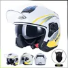 Casques de moto Casque unisexe Double lentille utilisé pour les scooters