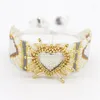 Strand Zhongvi 3D Heart Miyuki Bracelet Luxury Handmade Bead Charm Bracelets Set Pulseras Mujer Moda 2022 Friendship Gifts