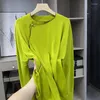 Blouses voor vrouwen van hoge kwaliteit lange mouw imitatie zijden diagonale shirts vrouwen tops camisas de mujer mode