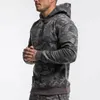 Felpe con cappuccio da uomo Felpa con cappuccio casual mimetica Uomo Felpa in cotone autunnale Palestra Fitness Abbigliamento sportivo Pullover con cappuccio maschile Top Allenamento da corsa