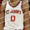 Le basket-ball universitaire porte des maillots de basket-ball Red Storm personnalisés de St. John's David Caraher Nick Rutherford Greg Williams Jr. Chris Mullin Metta World Peace