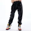 Women's Pants Fashion Kids Adult Hip Hop Harem Dance Stage Performance Sweatpants Loose Fluorescent Black Paillette Baggy Jazz Trousers