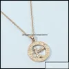 Collane con ciondolo Collane con ciondolo Pendenti Gioielli Zodiaco Lettera Costellazioni Collana Per Donna Uomo Vergine Bilancia Scorpione Sagitta Otrki