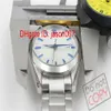 Qualité Nouveau Automatique Cadran Blanc En Acier Inoxydable Mens Sea Mens Date Montre Hommes Sport Verre Retour Wristwatches262p