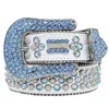 Luxury Designer Bb Belt Simon Belts for Men Women Cintura diamantata lucida Nero su nero Blu bianco multicolore con strass bling come regalo h3