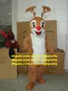 Cute Rudolph The Red Nosed Reinderer Mascot Costume Deer Cerf Moose Caribou Rangifer With Big Black Eyes No.146