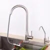 Mutfak muslukları 304 paslanmaz çelik musluk lavabo mikseri fırçalanmış yüzey kurşun serbest ve soğuk su