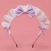 Party Supplies Spitze Haarschleife Maid Lolita Anime Cosplay Zubehör Schönes Mädchen Rollenspiel Maskerade Kopfschmuck Erwachsene und Kinder