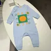 Articoli spot Pagliaccetti firmati Neonato regalo luna piena Neonati maschi e femmine Moda Lettera Tute NUOVI vestiti per bambini 100% cotone Pagliaccetto per bambini di marca