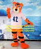 Plüsch Orange Tiger Maskottchen Kostüm Erwachsene Cartoon Charakter Outfit Anzug Wertschätzung Bankett Kinder Spielplatz zz8142