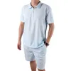 Tuta da uomo Set estivo con zip a quarti manica corta Tshirt Abiti Moda Abbigliamento Felpa Breath Comfort Uomo Y2211