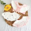 Haaraccessoires 1 pc Koreaans schattig geboren baby slabbetjes meisje prinses kanten bloemen lente herfst katoenen boerendoeken voor 0-2y peuter