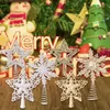 Décorations de Noël Arbre Toppers Star Xmas Decor Ornements Or Argent Pour La Maison 2023 Navidad Année
