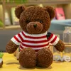 Cute teddy bear plush toy bow tie sweater bear children's birthday gift