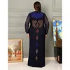 Abbigliamento etnico 2022 Chiffon Rhinestone Elasone Abito farfalla Elastico abito turco Dubai Stile Muslim Evening Women Eid Abaya