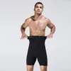 Vêtements de sport Shorts d'entraînement pour hommes Compression du corps Taille courte Entraîneur Contrôle du ventre Amincissant Modelage Ceinture Anti-frottements Boxer Sous-vêtements