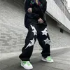Herren Jeans Neue Amerikanische High Street Fashion Streetwear Lightning Love Patch Stickerei Harajuku Jeans Hip Hop Hosen Männer Y2k T221102