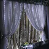 Strings 8 Modes 300 Icicle IP67 Window Curtain Lights Outdoor LED String Christmas Light Home Wall Bedroom Decorations