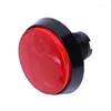 Bouton poussoir rond de diamètre de la lampe LED rouge 52mm W interrupteur de fin de course pour le jeu vidéo d'arcade