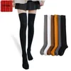 Meias Meias Hosiery Mulheres longas meias de outono de inverno altas para garotas de todas as meias de joelho de joelho Hosiery Cosplay Warm Y2211