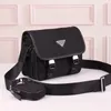 Bolso de mensajero de diseño de tela de lujo mini exterior para hombre bolso de hombro con monedero ajustable de calidad