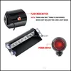 Lampadine per auto 8 LED per auto Dash Strobe Flash Lights Blu / Rosso Emergenza Polizia Lampada di avvertimento Consegna a goccia leggera 2022 Cellulari Motociclette Dhfsr