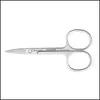 Makeup Scissors A Beauty Makeup Mirror Stainless Steel Elbow Cut Light Eyebrow Plucking Scissors Nasal Eyelid Line Cross Embroidery Dhmxc