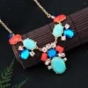 Collier ras du cou ovale Imitation pierres précieuses pour femmes, achats en ligne, bijoux géométriques à la mode indienne