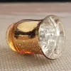 Titulares de vela Titular nórdico de ouro de vidro para casamento de Natal European Lantern Candelabros Decor ZP50