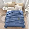 Decken Pucken Sommer Kühldecke für Bett gewichtete Schläfer Erwachsene Kinder Zuhause Paar Klimaanlage Tröster Steppdecke 221103