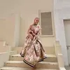 Vêtements ethniques femmes Sexy bustier tubulaire imprimé fleuri robe De bal fée longue a-ligne robes De soirée robe De Noiva