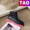 Модные шины ботинки лодыжка сапоги женская обувь мужская дизайн -платформу черная трава морская очистка киви голубой розовый красный роскошь