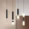 Anhänger Lampen Nordic Moderne Einfache Aluminium Lichter Wohnzimmer Dekor Esszimmer Schlafzimmer Hängen Lampe El Bar LED Beleuchtung