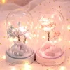 Luzes noturnas Led Deer Cartoon Light Glass Resina Floral Lâmpadas Decoração de quarto de fada infantil infantil bebê aniversário presente de natal