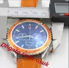 3A Quality Sports Watch Chronograph Limited Watch Orange Bezel Black Dial VK Quartz Professional Dive Wristwatch折りたたみ握りClasp Men Watches