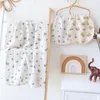 Hårtillbehör Burp Tygar Bib Baby Gaze Bibs med blommig tryck Komfort Lång handduk Skinvänlig omvårdnadsmatning
