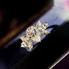 Bröllopsringar Caoshi Gorgeous Shiny CZ Finger-Ring för kvinnor Luxury Trendy Lady Engagement Accessories Moderna stil smycken Högkvalitativ