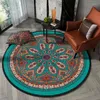 Carpets Home Decor Printing Living Room Bedroom Rug Kitchen Shower Door Floor Mat Ethnic Mandala Round