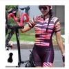 Racing Sets Custom Cycling Triathlon Suits Women's Short Sleeve Skinsuit One Piece Bike Jumpsuit Female Bodysuit Summer
