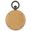 Pocket Watches Classic Wood Quartz f￶r m￤n Kvinnor Pendant Chain Lightweight Watch Case