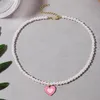 Chokers Kore moda kolyeleri renkli küçük papatya çiçek boncuklu kolye kadınlar için bohem boncuklar klavikula zinciri choker takı