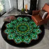 Carpets Home Decor Printing Living Room Bedroom Rug Kitchen Shower Door Floor Mat Ethnic Mandala Round