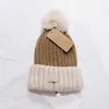 Caps Hoeden Beanie/Skull Caps 5 Kleuren Mode Vrouwen Gehaakte Winter Pom Warme Zachte Mutsen Match Merk Gebreide Hoeden zal Bal